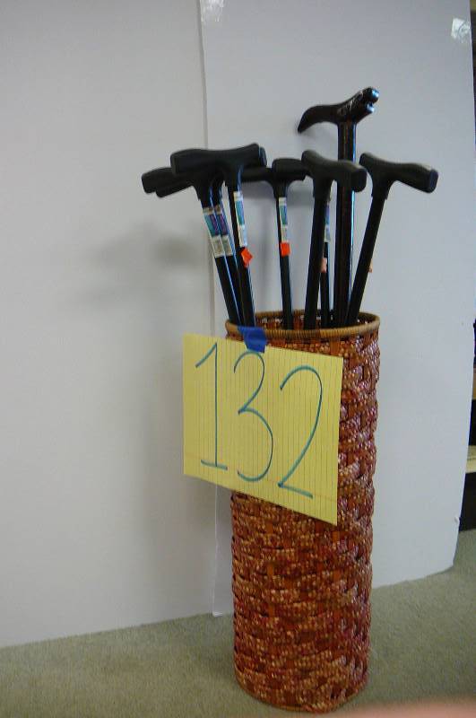 lot 132 image: Canes with basket