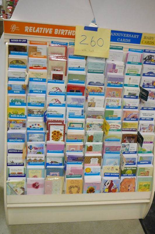 lot 260 image: 1000 Cards with Rack