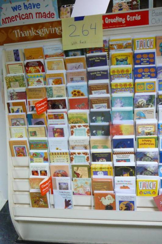 lot 264 image: Cards, Thanksgiving, Halloween, Bosss with Rack