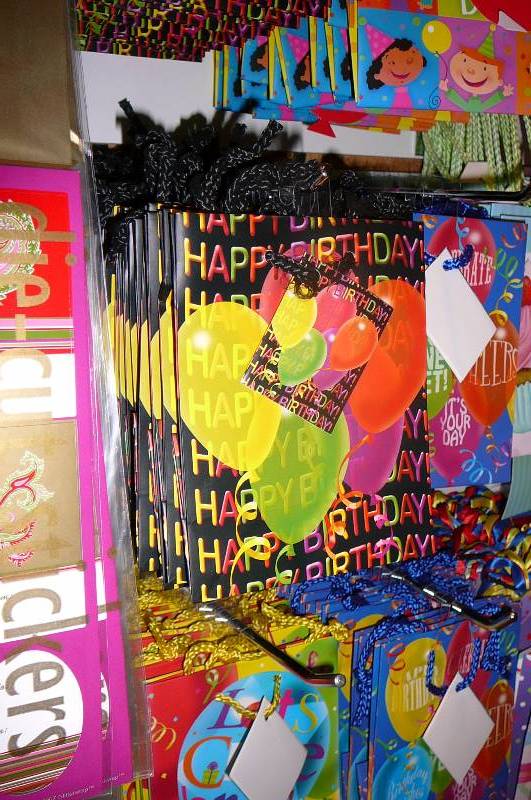 lot 284 image: Stickers, Gift Bags assorted Over 2000