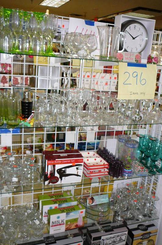 lot 296 image: Wine Opener, Charms, Stemware, Mini Vases, Items Only