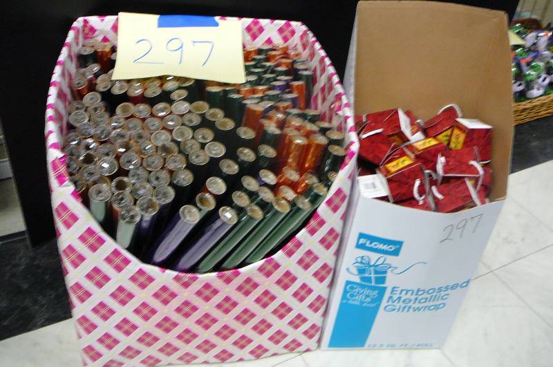 lot 297 image: Cello Wrap, Gift Boxes