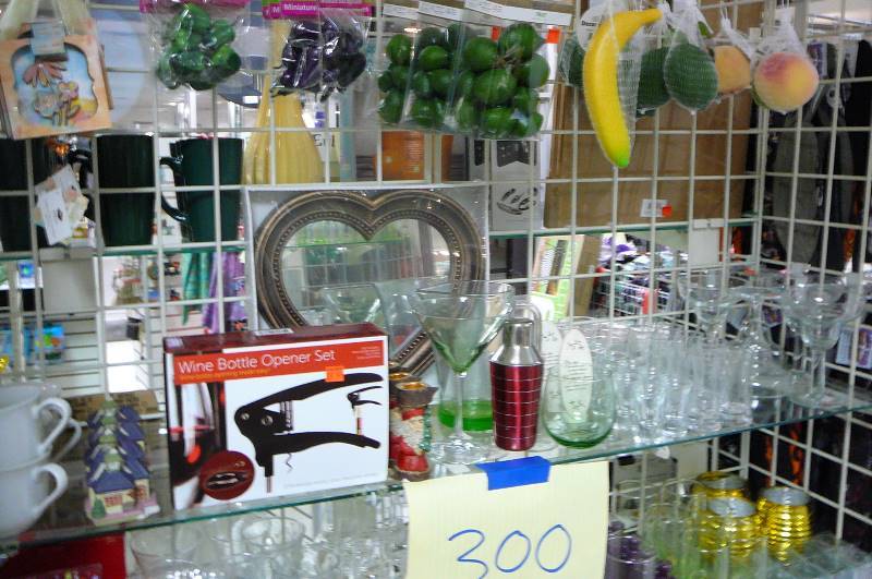 lot 300 image: Stemware, Vases, Artificial fruit,  lots more, Items Only