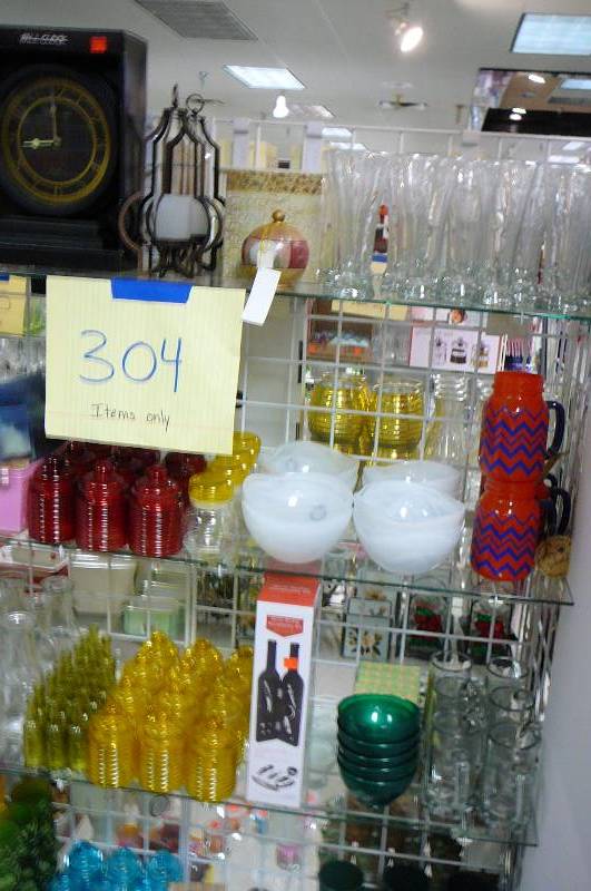 lot 304 image: Glass canisters, Scented Oils and more, Items Only
