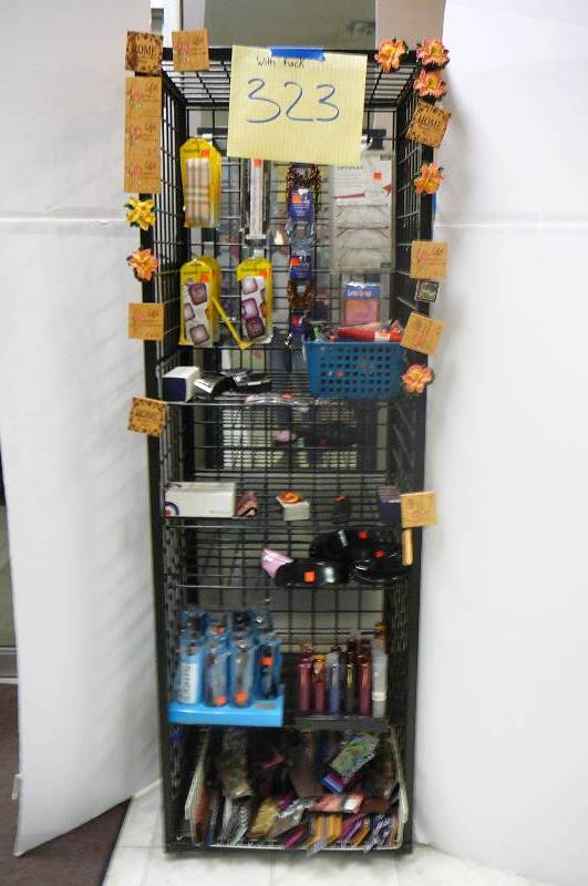 lot 323 image: Glasses, Cases, Chain, with Rack