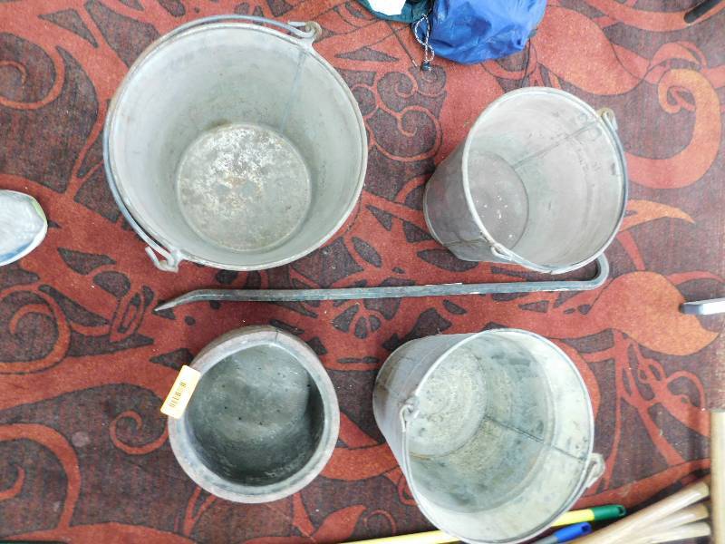 lot 53 image: POT AND PAILS, CROW BAR