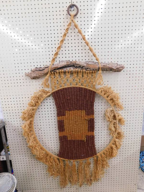 lot 77 image: MACRAME WALL HANGING