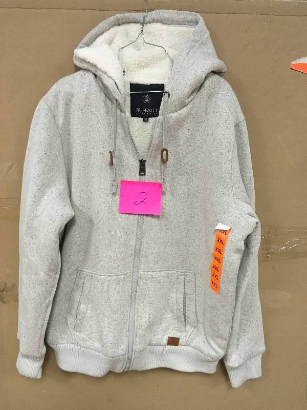 lot 2 image: Buffalo David Bitton Hooded Zip Up Sweat Jacket XXL open box never used