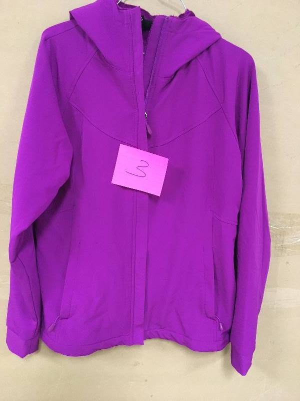 lot 3 image: Kirkland Signature Full Zip, Hooded Terry Jacket - Size M open box never used