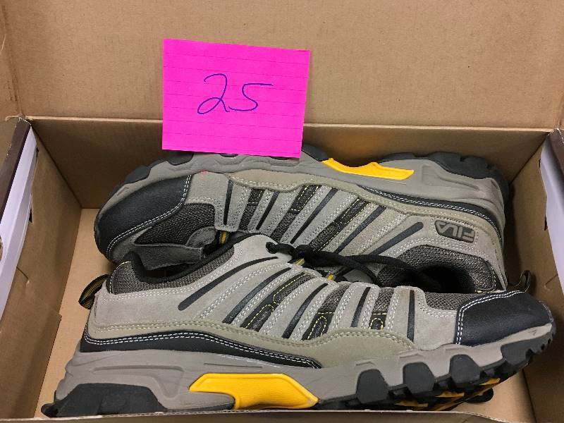lot 25 image: FILA Mens Day Hiker Trail Shoes Hiking Size 12 open box never used