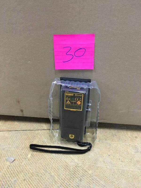 lot 30 image: DeWalt Laser Distance Meter, IndoorOutdoor New