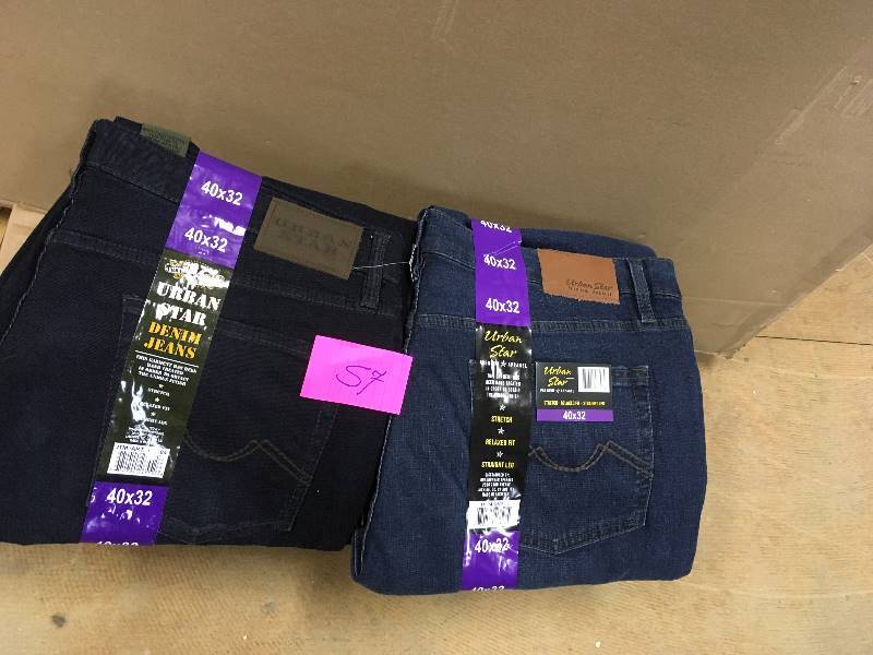 lot 57 image: Urban Star Denim Jeans 40 x 32 - Lot of 2 New
