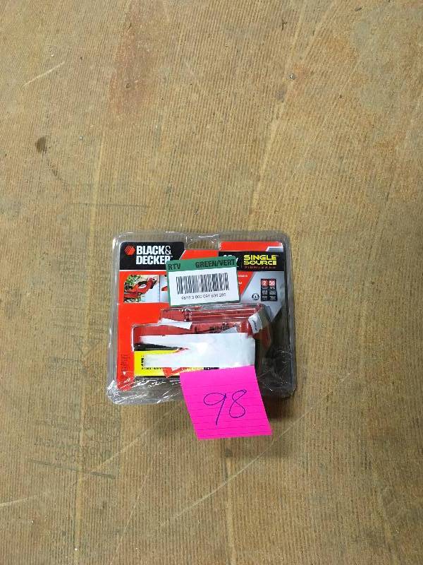 lot 98 image: Black & Decker HPB18-OPE 18V Ni-Cd Slide Battery open  box never used