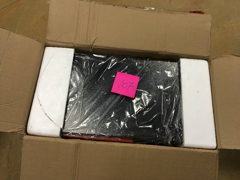 lot 107 image: Mail Boss Black Galvanized Steel Locking Security Mailbox open box never used