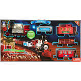 lot 105 image: Blue Hat Toy Company North Pole Junction Christmas Train Set