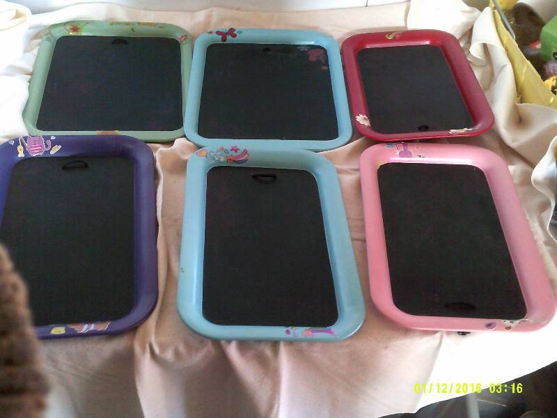 6 NEW CHALK BOARD TRAYS
