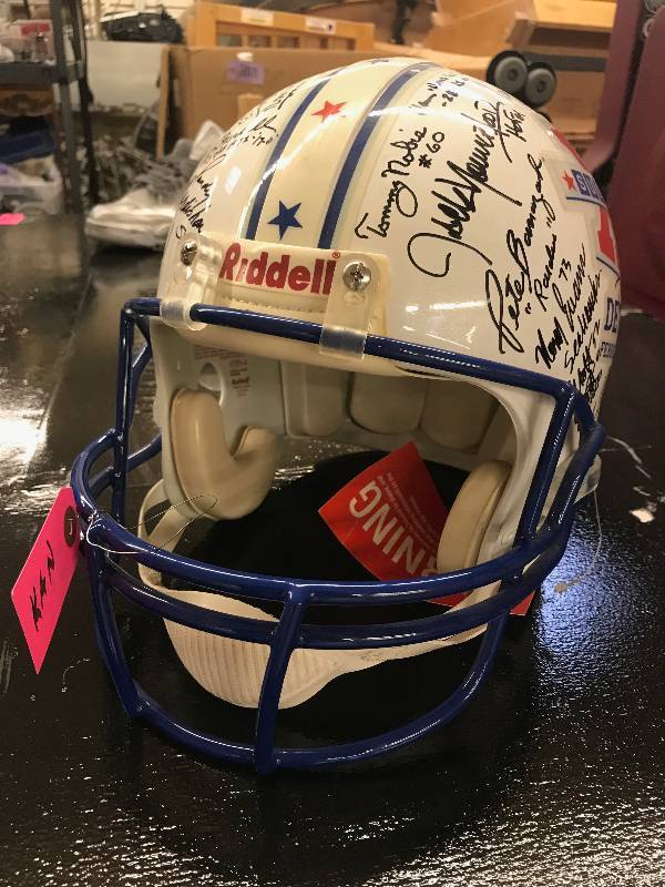 AUTOGRAPHED FOOTBALL HELMET