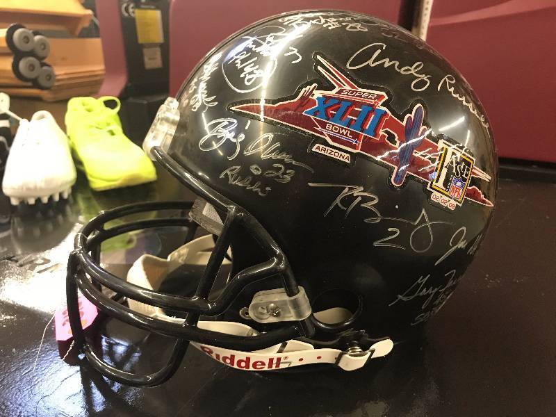 AUTOGRAPHED FOOTBALL HELMET