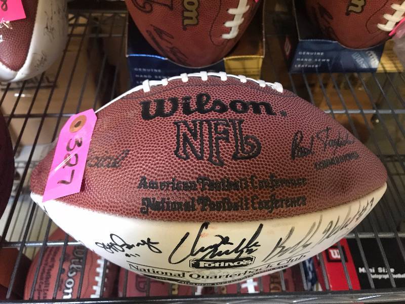OFFICIAL NFL WILSON AUTOGRAPHED FOOTBALL