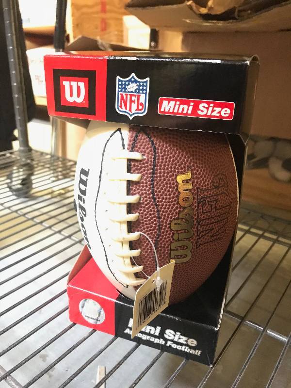 MINI NFL WILSON AUTOGRAPH FOOTBALL