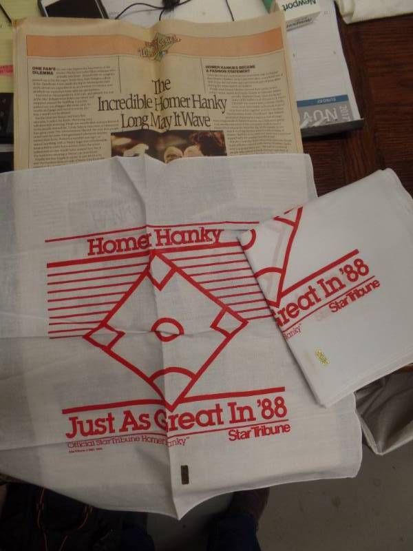 HOMER HANKIES AND NEWSPAPER STORY