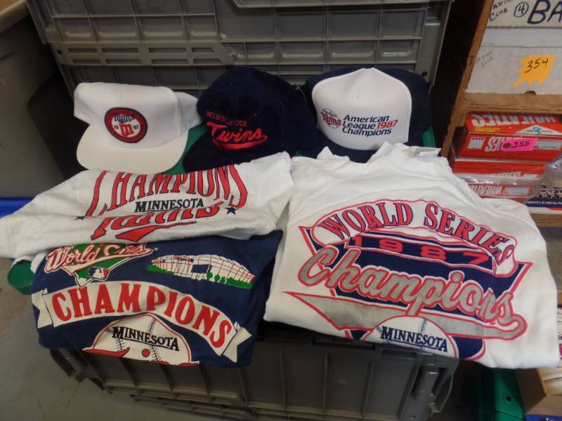 MN TWINS 1987 WORLD SERIES SHIRTS & CAPS