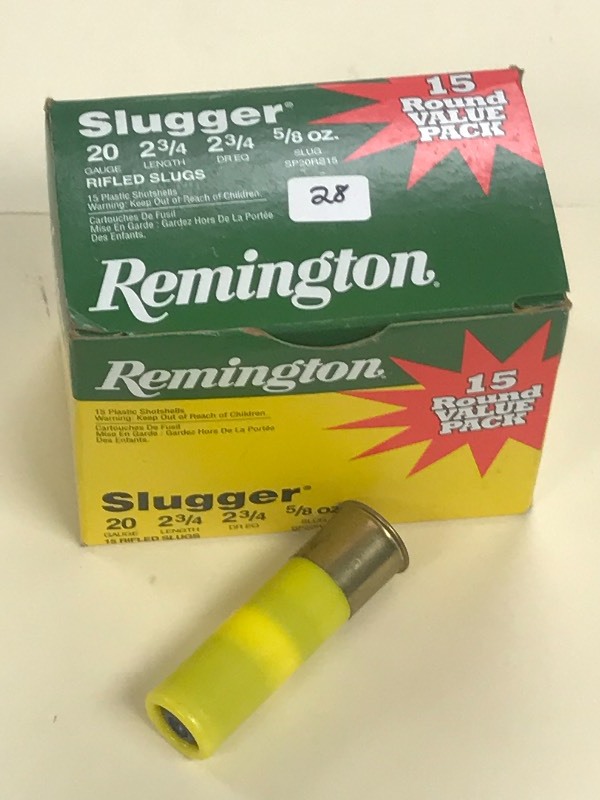 lot 28 image: 15-Round Pack Of Remington Slugger ...