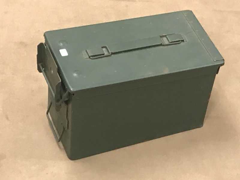 lot 31 image: Steel Ammo Box ...