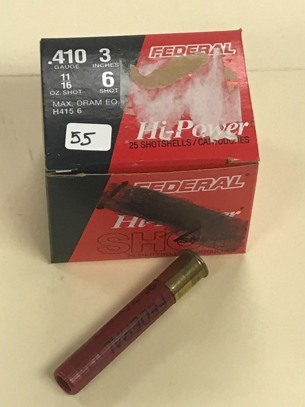 lot 55 image: (1) 25-Pack Of Federal Hi-Power .41...