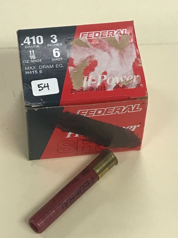 lot 54 image: (1) 25-Pack Of Federal Hi-Power .41...