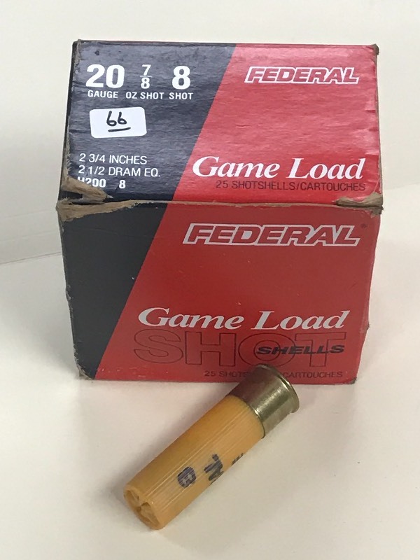 lot 66 image: (1) 25-Round Box Of Federal Game Lo...