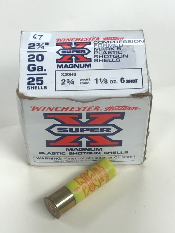 lot 67 image: (1) 25-Round Box Of Winchester Supe...