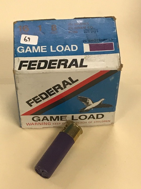 lot 69 image: (1) 25-Round Box Of Federal Game Lo...