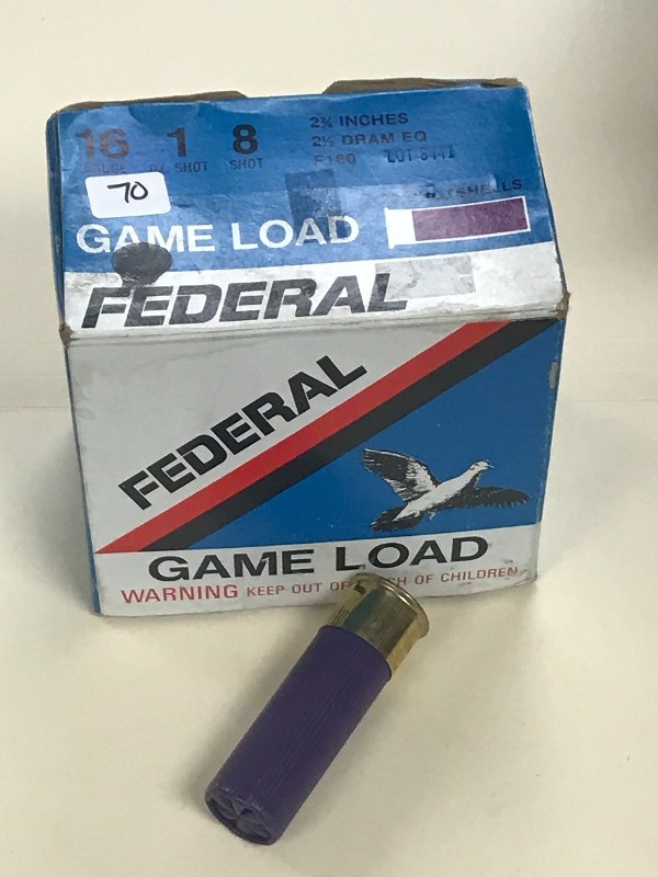 lot 70 image: (1) 25-Round Box Of Federal Game Lo...
