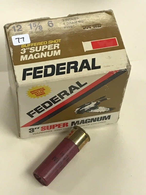 lot 77 image: (1) 25-Round Box Of Federal Super M...