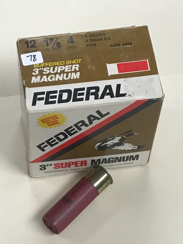 lot 78 image: (1) 25-Round Box Of Federal Super M...