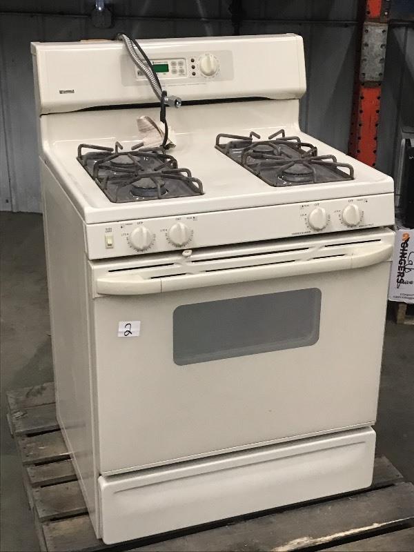 lot 2 image: Kenmore Natural-Gas Four-Burner Ran...