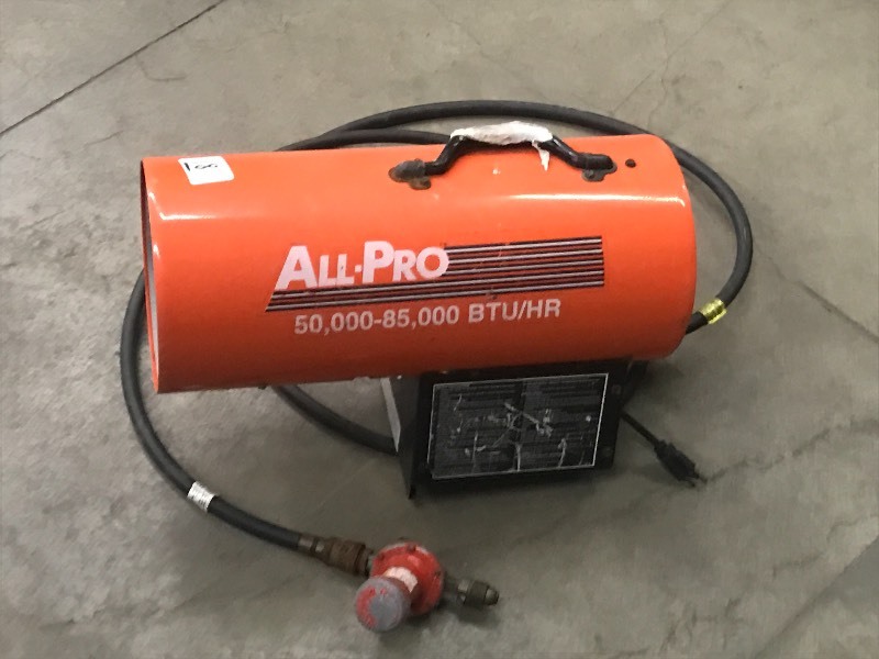 All-Pro 50-85,000BTU Propane Heater... | Loretto Equipment #369 | K-BID
