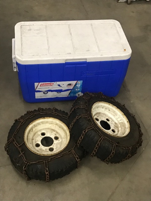 lot 25 image: Lot Of (1) Coleman Camp Cooler & (2...