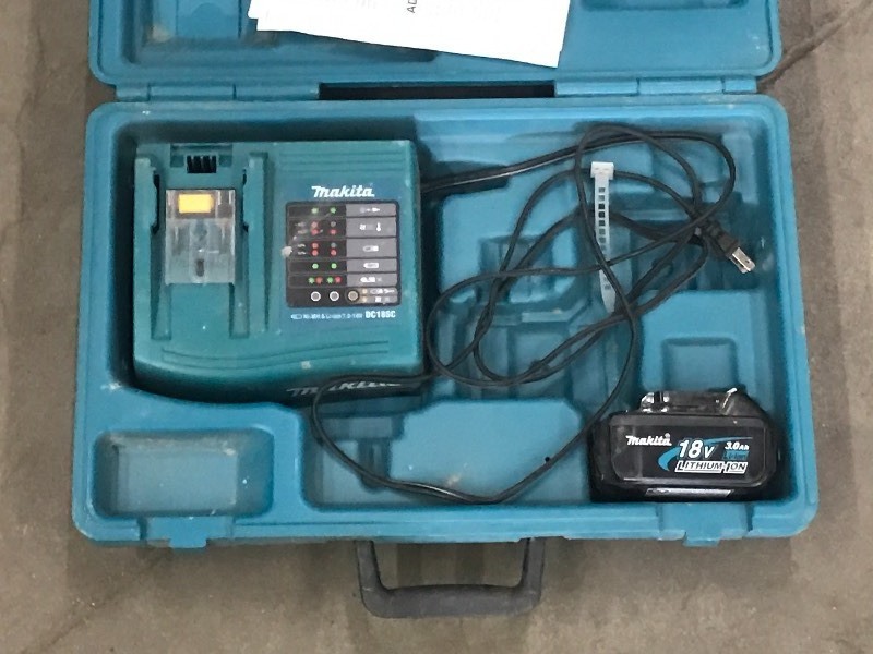 lot 63 image: Makita 18Volt Lithium-Ion Battery &...