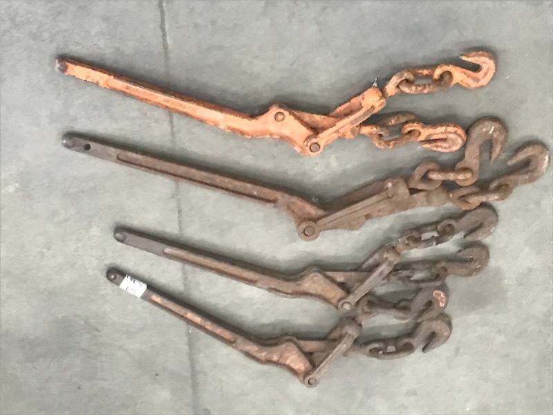 lot 65 image: Set Of (4) 5400# Chain Binders ...