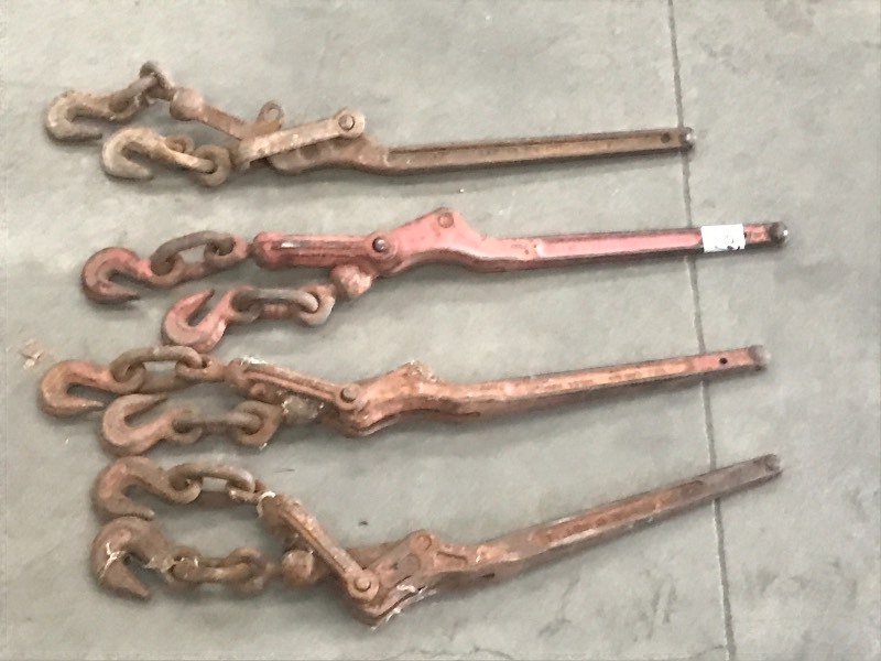 lot 66 image: Set Of (4) 5400# Chain Binders ...