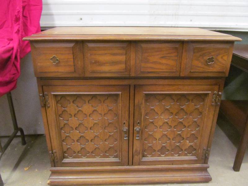 lot 53 image: vintage buffet serving table