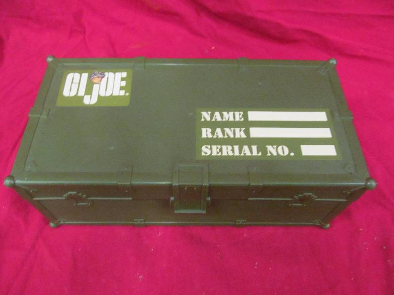 lot 75 image: G I Joe  footlocker with accessories