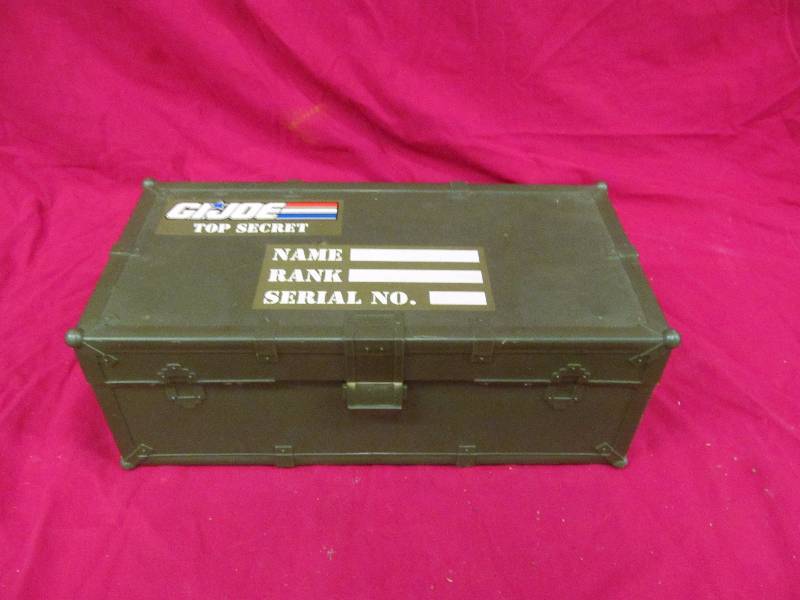 lot 76 image: G I Joe footlocker with accessories