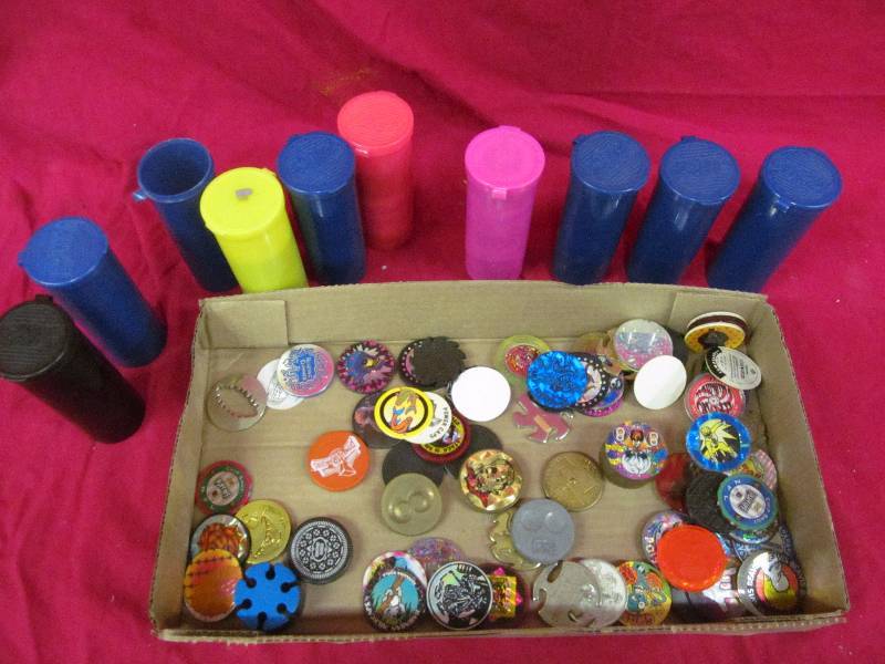 lot 105 image: collectable Pogs