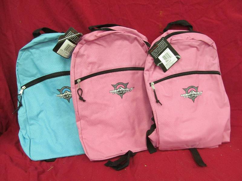 lot 139 image: High trail Equipment backpacks