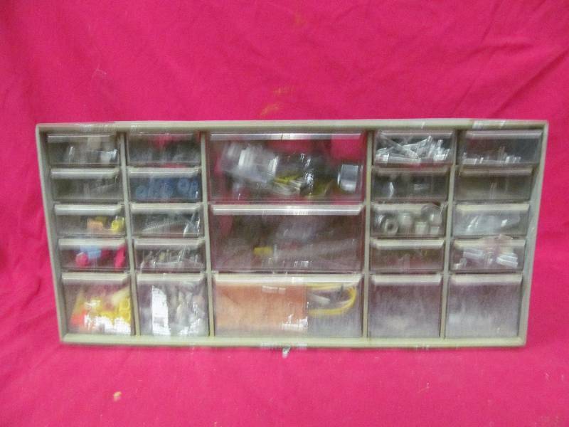 lot 248 image: storage bin organizer with hardware