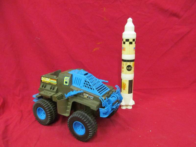 lot 255 image: G I Joe assault vehicle, space rocket