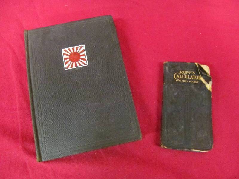 lot 286 image: Vintage Ropps calculator book ,japan histories book